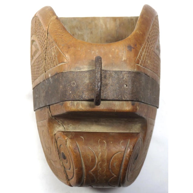 Antique Spanish Colonial Hand Carved Wood Bedoya - Stirrup For Sale In Boston - Image 6 of 13