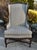 Vintage Carved Oak Country French High Back Wing Chair For Sale - Image 12 of 13
