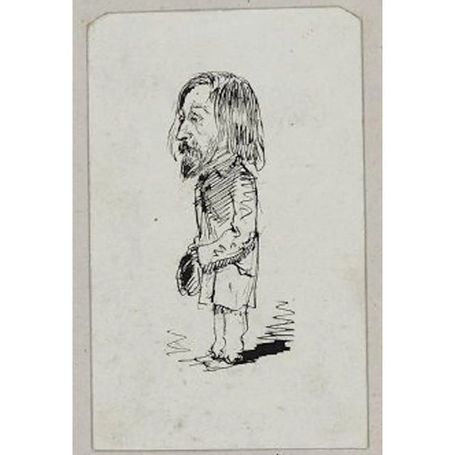Dupendant - Original Pen Drawing by Unknot French Artist End of 19th Century End of 19th Century For Sale - Image 3 of 3