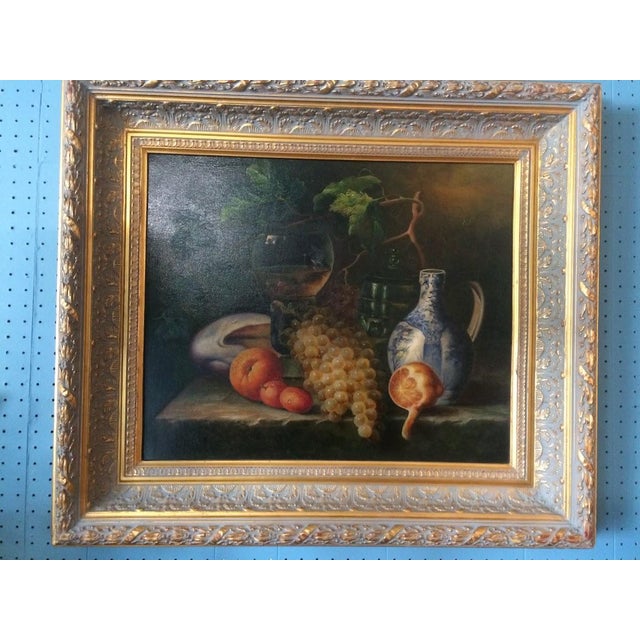 English Vintage Still Life Painting, Framed Artwork For Sale - Image 3 of 8