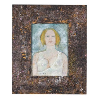Luigi Granetto, The Unfinished Thrill of Living, Oil on Paper, 1998, Framed For Sale