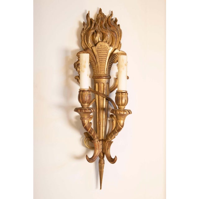French Pair of 19th Century French Sconces For Sale - Image 3 of 7