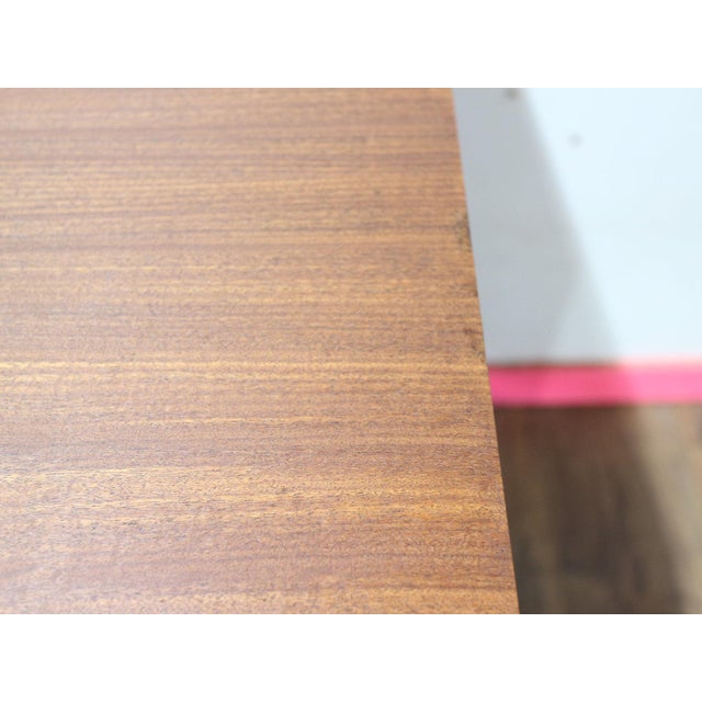 1960s Mid Century Modern Vintage Afromosia Teak Writing Office Desk For Sale - Image 14 of 15