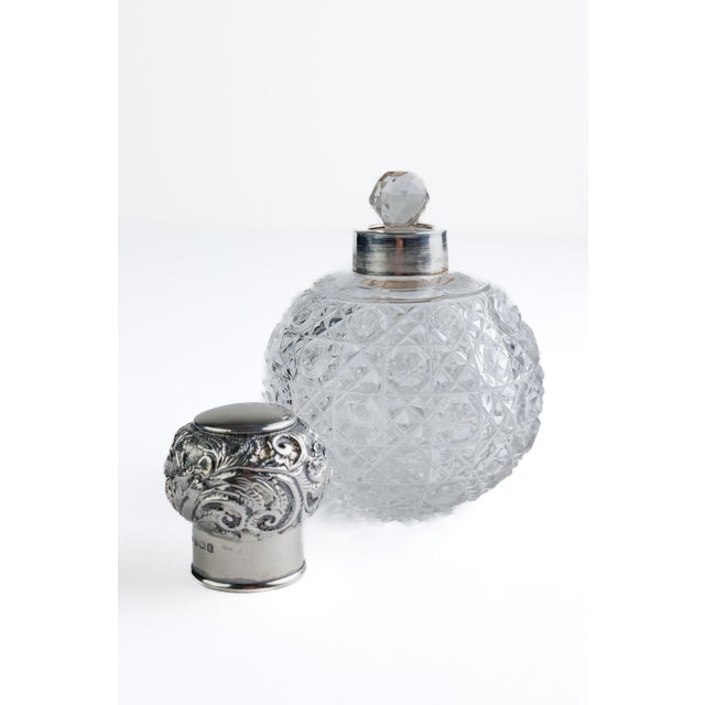 A stunning example of Victorian dressing table elegance, this globe-form perfume or scent bottle features an all-over...