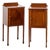 Pair of English Mahogany Bedside Cupboards (C. 1920) For Sale