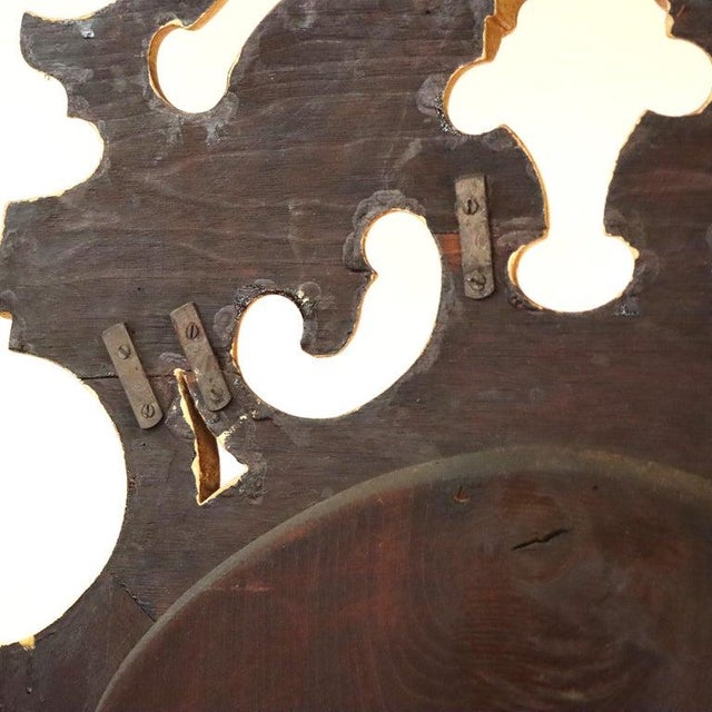 Antique Faux Painted Carved Walnut Etagere With Mirror C1890 For Sale - Image 16 of 17