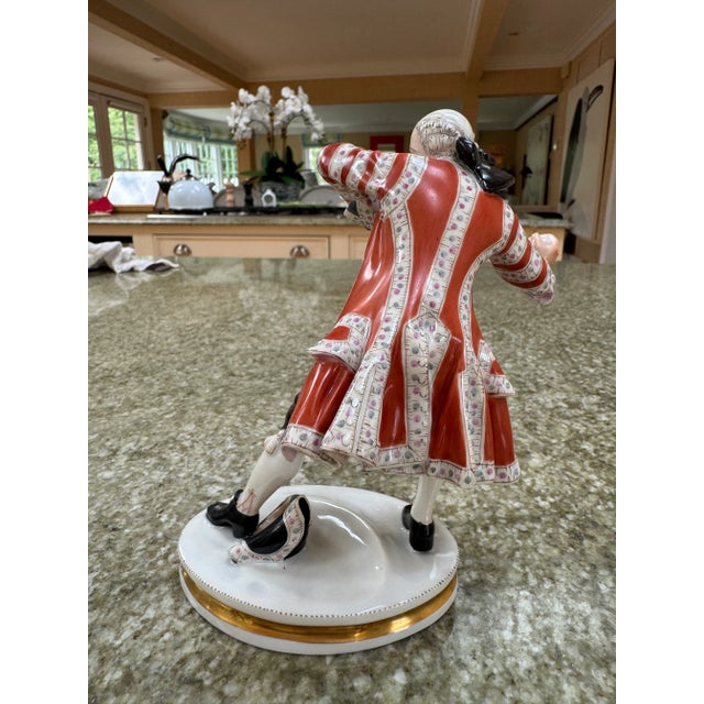 Bing & Grondahl Danish Bing & Grondahl Figurine of a Man Throwing a Snowball For Sale - Image 4 of 8