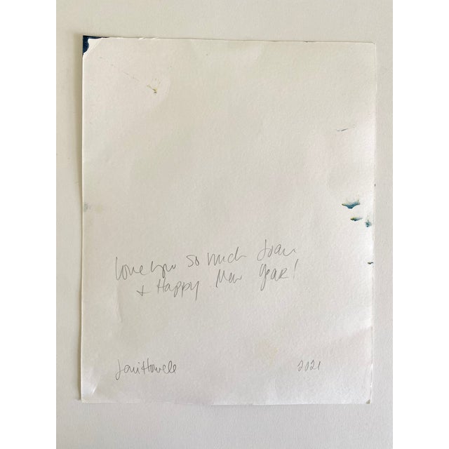 Abstract Oil and Watercolor Painting, 2021 For Sale In Dallas - Image 6 of 6