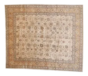 Vintage Persian Tabriz Rug 12'2" X 14'5"
