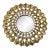 1970s Mid-Century Brutalist Boho Chic Starburst Wall Mirror. For Sale