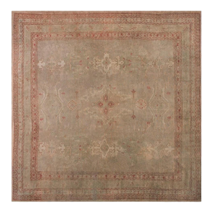 Early 20th Century Turkish Oushak Carpet ( 10'10" x 11' 330 x 335 )