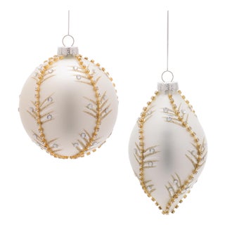 Glass Ornament Set (Set of 6) For Sale