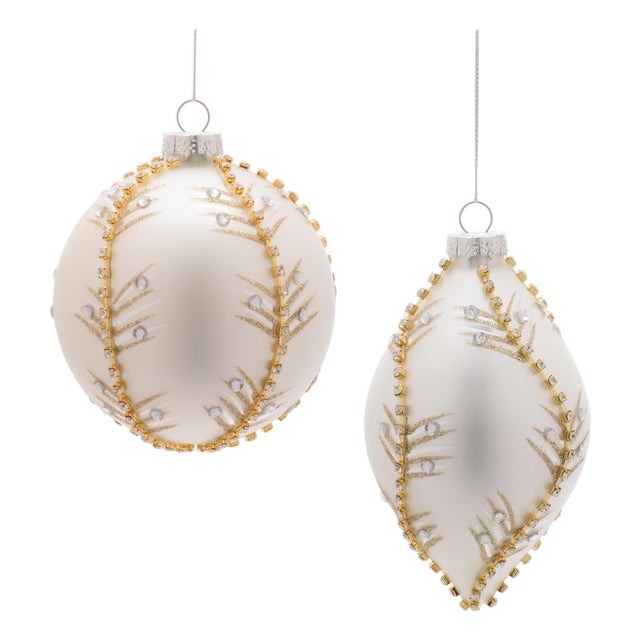 Glass Ornament Set (Set of 6) For Sale