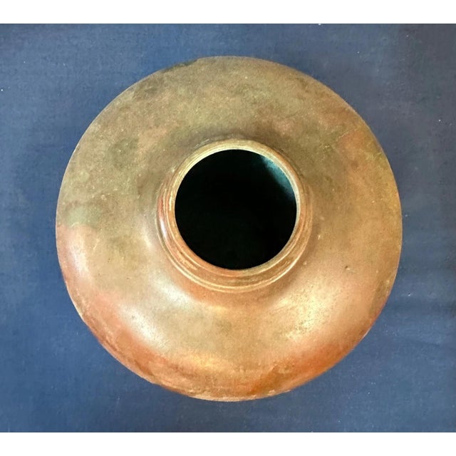 This vintage Tiffany Studios patinated brass oil can dates from the early 1900’s. It is stamped Tiffany Studios, New York...