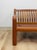 Wood MCM Danish Modern Cognac Color Two Seat Couch Curved Bench Sculptural Seating For Sale - Image 7 of 14