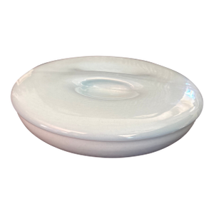 1940s Light Blue Russel Wright Divided Covered Casserole Dish