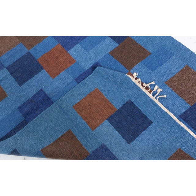 Doris Leslie Blau Vintage Swedish Flat Woven Rug For Sale - Image 9 of 9