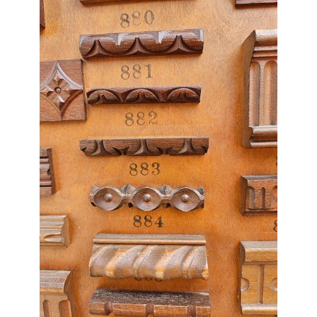 Mercantile Architectural Wood Molding Trim Display (Panel B) For Sale - Image 6 of 13