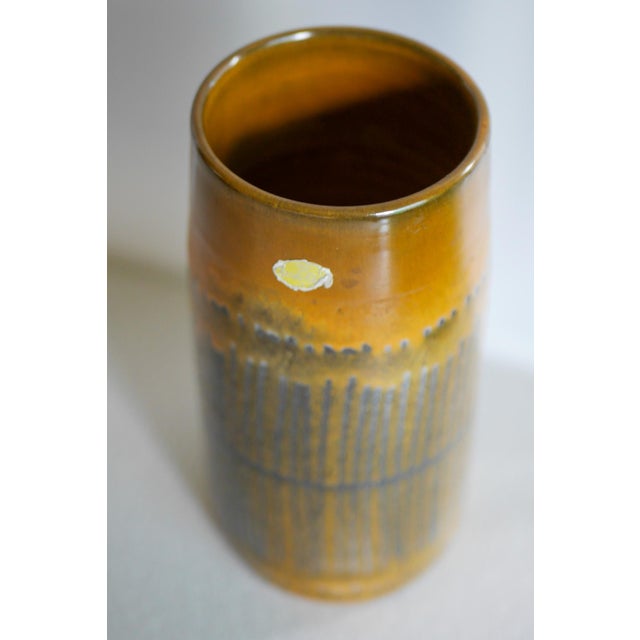 Large Mid-Century Modern Scandinavian Pottery Vase by Göran Andersson for Upsala Ekeby, 1970s For Sale - Image 9 of 12