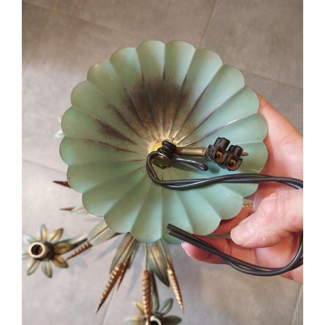 Gold Epis de Blé Pendant Chandelier by Maison Masca, circa 1970 For Sale - Image 8 of 18