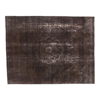 Vintage Turkish Rug With Rustic Industrial Luxe Style - 09'09 X 12'08 For Sale