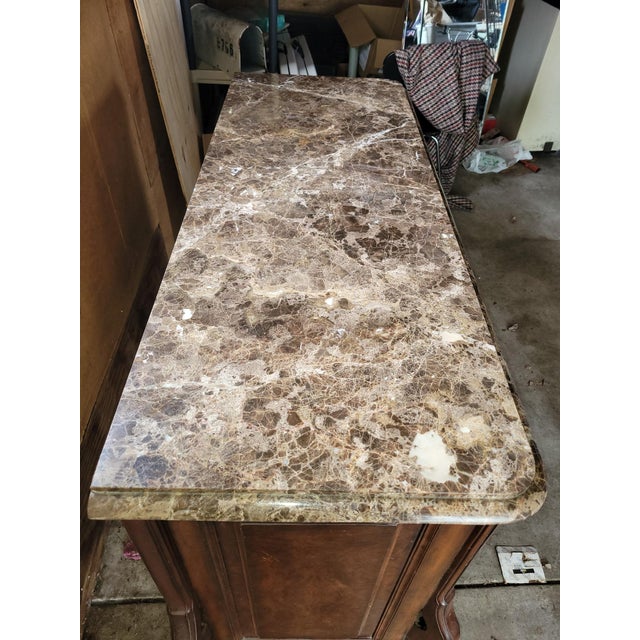 Henredon Henredon Marble Topped Dresser. For Sale - Image 4 of 8