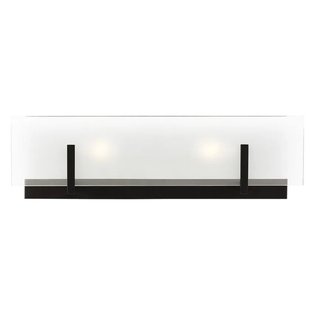 Modern Sean Lavin By Visual Comfort Studio Syll 2-Light Bath Fixture in Midnight Black For Sale - Image 3 of 3