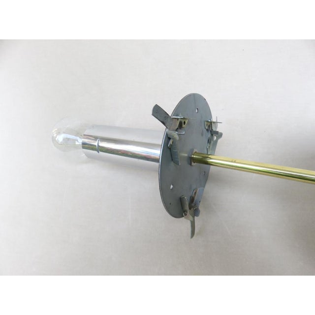 Ceiling Light Ellipse in Amber Colors-Colorless Glass & Brass from Doria Leuchten, 1970s For Sale - Image 16 of 18