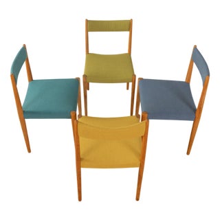 Vintage Dining Room Chairs from Lübke, 1960s, Set of 4 For Sale