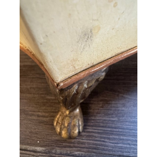 Antique Toleware Cole Bin With Brass Hardware For Sale - Image 10 of 12