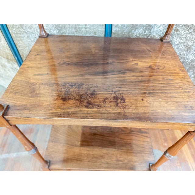 19th Century English Regency Rosewood Etagere Shelf With Gallery For Sale - Image 15 of 18