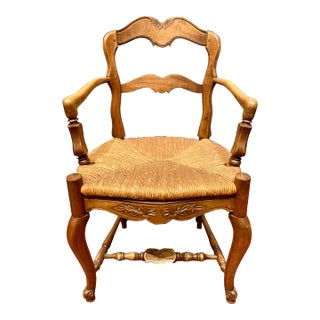 Louis XV Style Walnut Chair For Sale