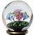 Late 20th Century Vintage Murano Millefiori Wild Flowers With Painted Pedestal Base Italian Art Glass Paperweight For Sale - Image 5 of 7
