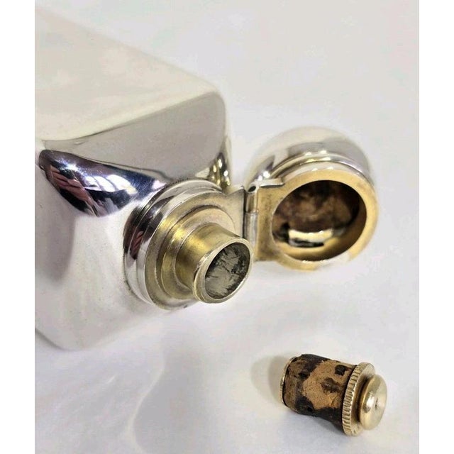 Silver Antique Edwardian Sterling Silver Gilt Scent Bottle from Alfred Clark, 1904 For Sale - Image 8 of 18
