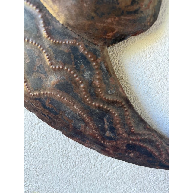 Vintage Brutalist Metal Wall Sculpture, 1950s For Sale - Image 10 of 18