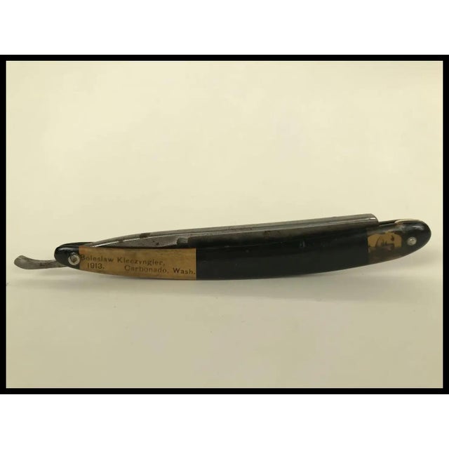 Antique Custom Straight Razor Golden Rule Cutlery Grandpa Chic For Sale - Image 4 of 8