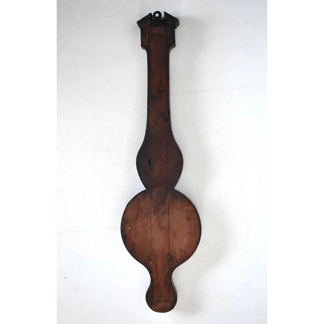 Antique Scottish Regency Inlaid Wheel Barometer by T. Silo, Glasgow For Sale - Image 9 of 12