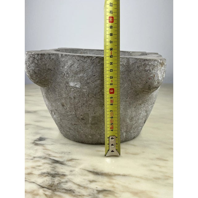 1940s Genoese Mortar in Stone, 1940 For Sale - Image 5 of 7