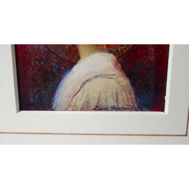 Portraiture "Fabulous" (Louisa Harrand), Original Watercolor Painting For Sale - Image 3 of 4