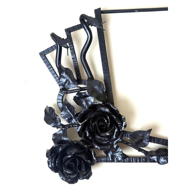 Art Deco French Wrought Iron Mirror in the Manner of Zadounaïsky, 1930s For Sale - Image 11 of 18