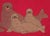 Mid-century screen-printed wall hanging. Signed by the german artist Traute Sänger Unused, very rare find in this...