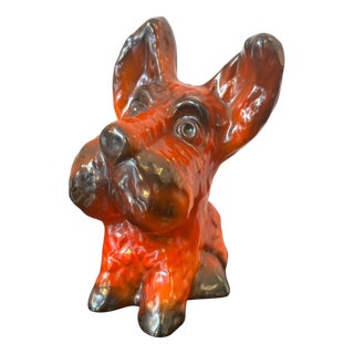 Art Deco Pottery Dog Terrier by Ditmar Urbach, 1920s For Sale