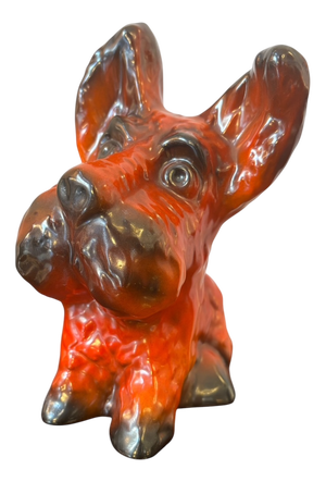 Art Deco Pottery Dog Terrier by Ditmar Urbach, 1920s