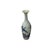 1980s Oriental Small Blue White Flower Bird Graphic Porcelain Art Vase 1 For Sale - Image 5 of 10
