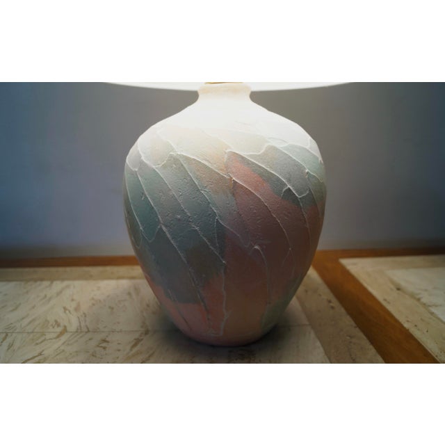 1980’s Hollywood Regency Pastel Table Lamps - A Pair For Sale - Image 12 of 12