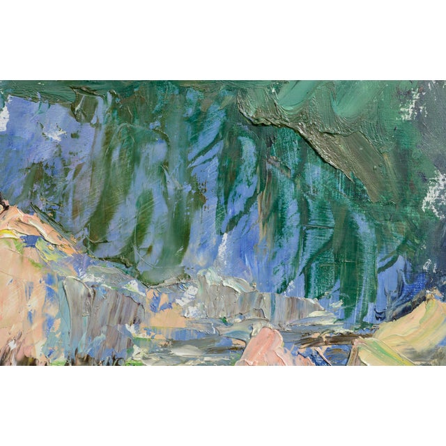 Rocky Outcropping and Bathers at the Swimming Hole - Landscape by Tyler Micoleau For Sale - Image 4 of 9