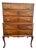 1930s Walnut Highboy Chest on Chest 5 Drawers For Sale