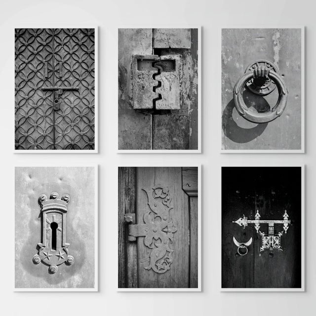 Antique Locks — Set of 6 Black & White Photographs Antique Locks is a sophisticated series of six black-and-white...