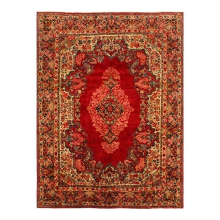 Red Antique Persian Sarouk 10' 3'' X 13'11'' For Sale