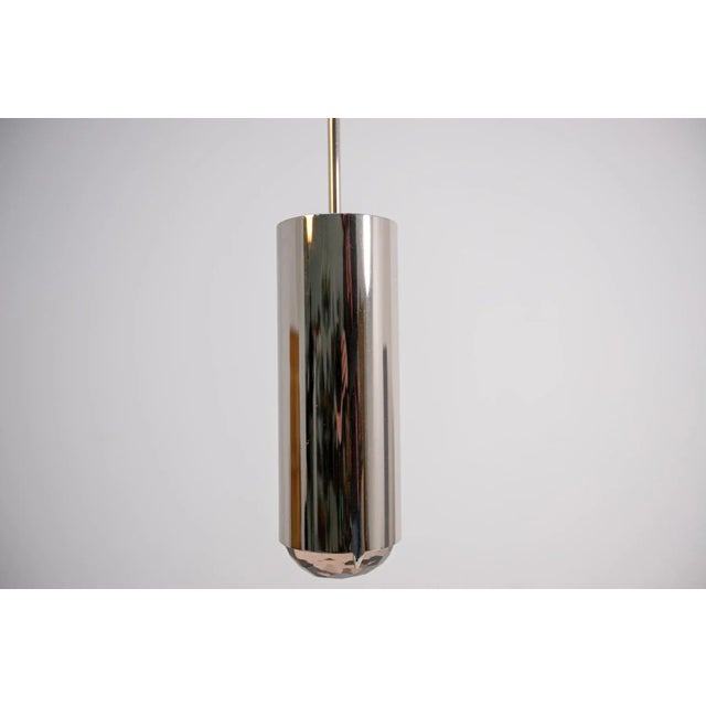 Italian Pendant Lamp in Brass and Pink Art Glass from Ghirò Studio For Sale - Image 5 of 7